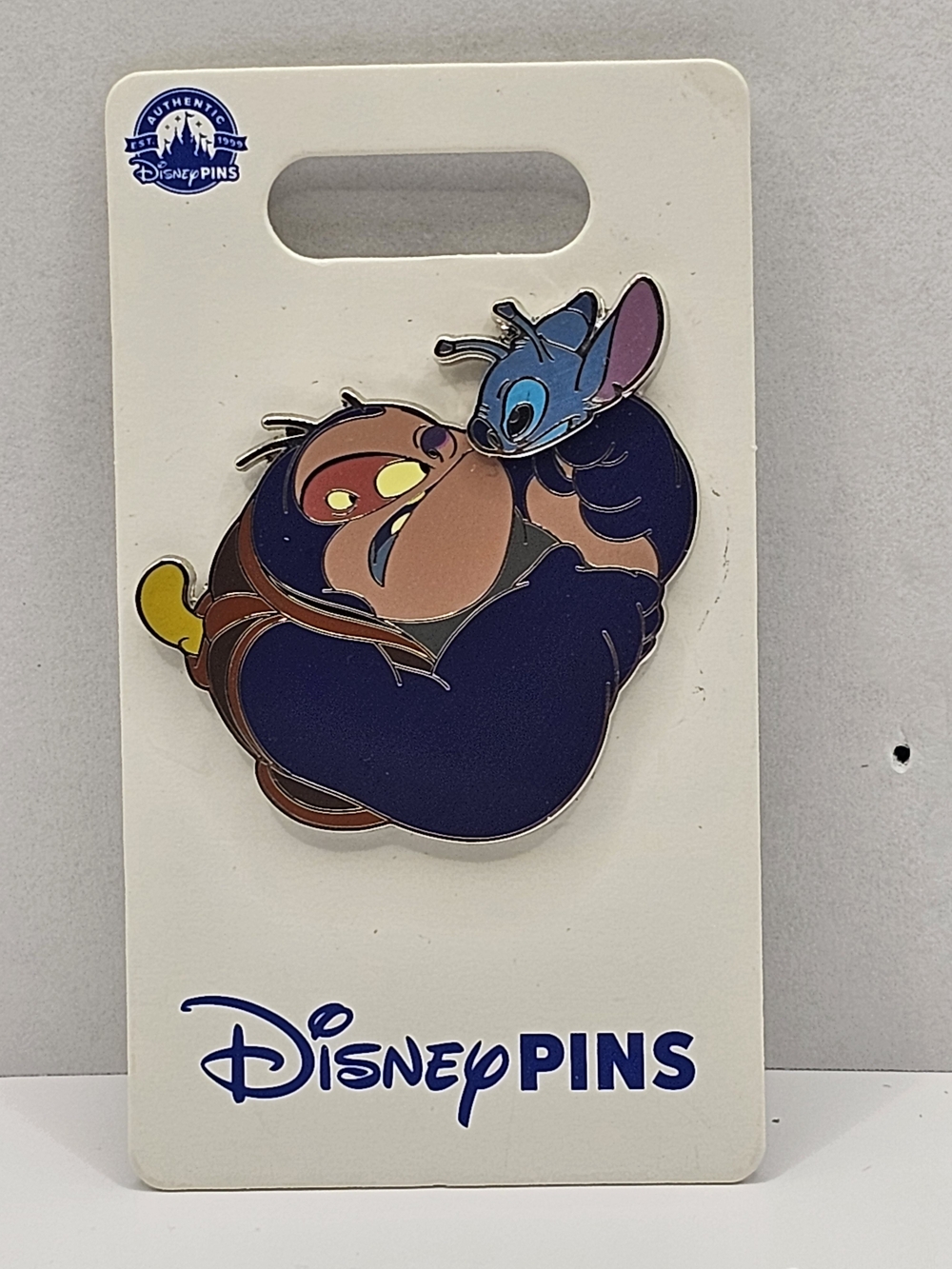 Disney Lilo & Stitch Jumba & Stitch Hugging Enamel Single Pin.